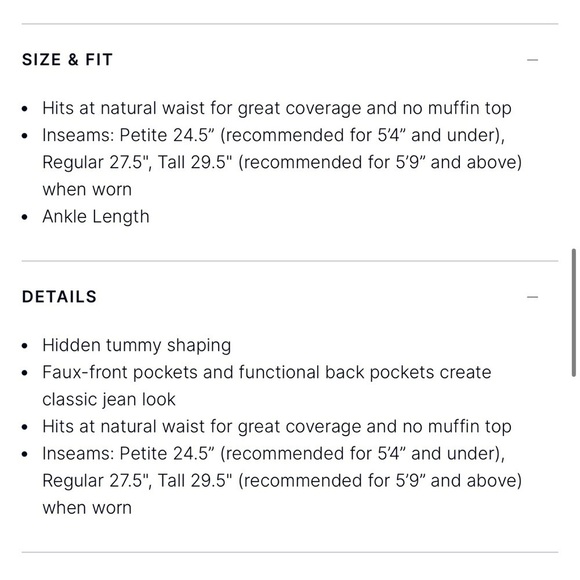 Spanx Blue Jean-ish Ankle Legging with Tummy Support Size XL - Picture 7 of 16